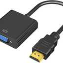 2 x HDMI to VGA Adapter, HDMIVGA Male to Female Converter with for Laptop Desktop PC PS3 PS4 Xbox 360 Wii U HDTV Monitor Projector Support 4K 1080P