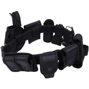 HUNANBANG 10 in 1 Duty Belt Black Law Enforcement Tactical Equipment System Set 10 pcs