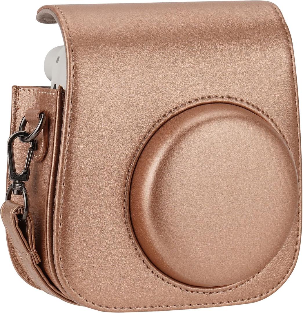 ANTER Protective Case Compatible with Instax Mini 11/9/8 Instant Film Camera, Gold