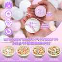 GOGOSO Ball Pit Balls for Toddler, Baby Plastic Playballs Kids Soft Pastel Pelotas Non-Toxic BPA-Free,Pink+Grey+Beige+White,100 Balls