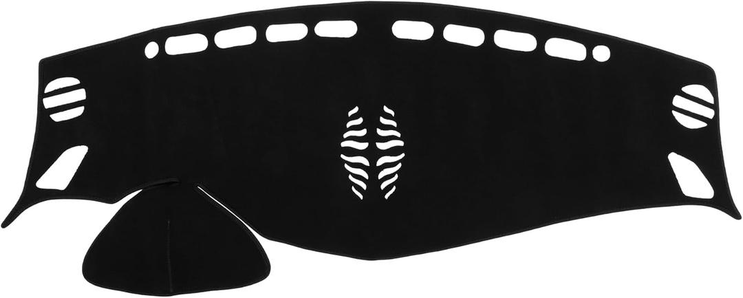 Car Dashboard Cover Compatible for Nissan Murano 15-19, Protective Polyester Black Center Console Interior Trim Dash Cover Mat Pad
