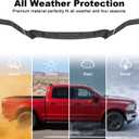 Hood Deflector Protector Fit for 2013-2018 Dodge RAM 1500 Accessories TPE Hood Protector Bug Deflector Shield Replacement for Ram Truck Accessories