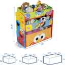 Sesame Street 6 Bin Design and Store Toy Organizer by Delta Children