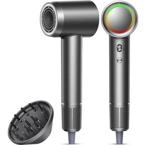 SHRATE Professional High Speed Ionic Hair Dryer | Ultra-Fast Drying | 500 Million Negative Ions | Low Noise | 160000 RPM | Compact Blow Dryer with Magnetic Diffuser for Faster Drying All Hair Types