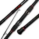 Fiblink Surf Spinning Fishing Rod 2-Piece/4-Piece Graphite Travel Fishing Rod, Length: 9'