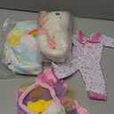 HUITEM Unicorn Toys for Girls Age 4-6, Ballerina Doll Stuffed Animal with 3 Set Clothes, Plush Bag, Accessories, 16 inch Unicorn Doll Toys Birthday Gift for 3 4 5 6 Year Old Little Girls
