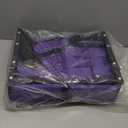 Sheenive Stadium Seats for Bleachers with Back Support, Bleacher Seats with Backs and Cushion Wide, Padded Portable Folding Comfort Stadium Chair with Shoulder Strap, Perfect for Sports Events, Purple