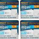 Inspire Adult Diapers Women or Men - MAX Absorbency | Our Most Absorbent and Dry, Incontinence Underwear for Women or Men | Leak Proof Diaper Overnight or Daytime for Heavy (Large (64 Count))