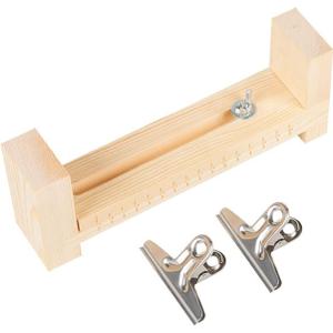 Xximuim Paracord Jig Bracelet Maker Wood Jig Bracelet Maker U Shape Clear Scale Bracelet with 2 Clamp DIY Hand Knitting Bracelet Jig Braiding Tool (Style 1)