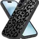 for iPhone 16 Plus Magsafe Case, Magnetic Black Leopard Design Cute Soft TPU Shockproof Protective for Girls Women Phone Cover