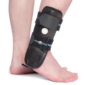 Velpeau Air Gel Foam Ankle Stabilizer Support Brace for Sprained Ankle, Ligament Injury, Tendonitis, Adjustable Rigid Stirrup Ankle Splint for Women and Men (Foam Version, Large, Right Foot) (Large (Pack of 1))