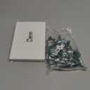 Riakrum 50 Pcs Christmas Replacement Mini Light Bulb 3 Volt 0.06 Watt Christmas Tree LED Light Bulbs Warm White Xmas Lights with Green Base for Party Holiday Indoor Outdoor Supplies