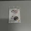 2Pcs A-Z Letter Badge Reels with Vertical Clear Plastic ID Card Holders (2.5" x 3.7") Retractable Name Tag ID Clip Holder Nursing Student RN Pediatric Teacher Office Work Accessories A