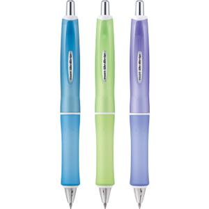 PILOT Dr. Grip Frosted Refillable & Retractable Ballpoint Pen, Medium Point, Black Ink, 3-Pack - Ideal for School, Journaling & Office Writing (Assorted Color Barrels)