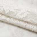 H.VERSAILTEX Lace Curtains 90 Inch Length Vintage Victorian Sheer Curtain 2 Panels Rod Pocket with French Country Floral, Light Filtering Privacy Sheers for Bedroom Living Room, 52" W x 90" L Ivory