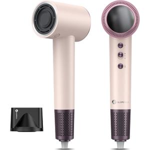 Slopehill Hair Dryer - 110,000 RPM High-Velocity Fast Drying + Low Noise + Lightweight + Intelligent Temperature Control Hair Care for Home, Salon and Travel (Ceramic Pink and Rose Gold)