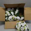Sziqiqi Pack of 6 Fake Flower, Silk Rose Flowers, Suit for Wedding/Party Centerpiece Road Lead Flower Rack Decorations, 6 Pieces