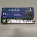 SWIFTLITE Black Nitrile Gloves, Food Safe Disposable Gloves Latex Free, Rubber Gloves Powder Free for Cooking, Kitchen Clean