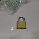 Master Lock Brass Combination Padlock for Indoor and Outdoor use with Resettable Combination for Gym Locker, Gate, Fence, or Shed Lock, 175D