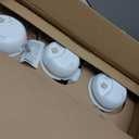 First Alert SMICO100-AC Interconnect Hardwire Combination Smoke & Carbon Monoxide Alarm with Battery Backup - 3 Pack