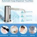 Automatic Soap Dispenser Touchless for Kitchen and Bathroom, Sink Built in Commercial Electric Soap Dispenser,Upgraded Infrared Sensors Brass Material, with Bottle and Pump 33.81oz/1000ml