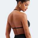 VOYJOY Impact Strappy Bra Sports Bras for Women Basic Crop Workout Sexy Tank Gym Yoga Bra (Black, XL)