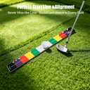 2PCS Golf Putting Ruler, Stroke Meter 2.0 & Putting Training Aid