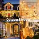 400LED 120FT Warm White LED Christmas Tree String Lights Outdoor Waterproof Twinkle Lights for Bedroom with 8 Modes Memory Function & Timer Plug in Xmas for House Holiday Indoor Decorations