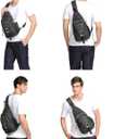 NICGID Sling Bag Chest Shoulder Backpack Crossbody Bags for Tablet Laptop Outdoor Hiking Men Women