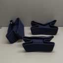 Small Storage Baskets for Organizing | Closet Organizer Bins | Shelf Toy Basket | Woven Rope Baskets | Cube Decorative Box | Shallow Basket | 13x8.5x5.1 | 3 Packs Navy Blue