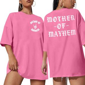 Mom Life Shirt Women Funny Mama Graphic Tee Classic Mommy Rock T-Shirt Casual Short Sleeve Top Small