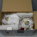 Gold Battery Operated Wall Sconces Set of 2, Rechargeable Wireless Wall Lights with Milky White Frosted Glass Shade, 12 RGB and 3CCT Dimmable, Wall Lamps with Remote for Bedroom Living Room Hallway