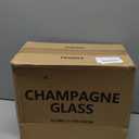 YANGNAY Champagne Glasses, Champagne Flute Glass Set of 12, Clear Champagne Flutes for Party, Home, Restaurant Use, 6 oz Capacity