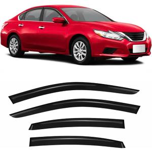 Tape-On Rain Guard 4-Piece for 2013-2018 Nissan Altima Windows Visor Shield Shade Smoke 94861