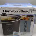 Hamilton Beach 6 Quart Set & Forget Programmable Slow Cooker, Black