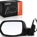 A-Premium Driver Side Power Door Mirror Compatible with Honda HR-V HRV LX 2017-2022 - Non-Heated Manual Folding Black Outside Rear View Mirror