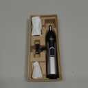 Norelco Philips Nose Trimmer 5000 for Nose, Ears, Eyebrows Trimming Kit, NT5600/62 (7.9 Inch (Pack of 1), Black, Silver)