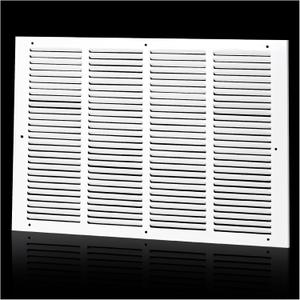 20"Wx14"H Duct Opening Return Air Grille,Air Return Vent Cover Grill for Sidewall and Ceiling,Solid Steel AC Vent Cover HVAC Cold Air Intake Grille Without Filter House,Outer Dimension:21.75WX15.75"H