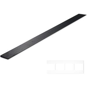 0.4" Rise Rubber Threshold Ramp, 1500 lbs Heavy-Duty Non-Slip Wheelchair Threshold Ramps for Doorway, Indoor Outdoor Ramp for Door Thresholds (Black)