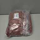 Chestnut Brown Pleated Linen Blackout Curtains 84 Inches Long for Bedroom Living Room Pinch Pleat Black Out Thermal Insulated Ring Hooks Back Tab Room Darkening Drapes Maroon Curtains with Liner