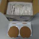 12 Pcs Ceramic Sublimation Blanks Car Coasters Car Cup Holder Coasters with Circular Opening Printing Coaster Blanks for DIY Craft Heat Transfer, Pack of 2