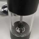 Electric Salt and Pepper Grinder Set - Rechargeable Automatic Salt and Pepper Shakers, Kitchen Appliances with External Adjustable Coarseness, Larger Hopper for Cooking, Home Gifts(2 Pack,Black/Black)