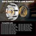 Pair 515086 Front Wheel Bearing Hub Assembly Compatible with Chevy Avalanche Silverado 1500 HD 2500 Classic 2001-2006 Suburban, for GMC Sierra 1500 2500 Classic 2007 Yukon XL 2500, 8 Lugs w/ABS