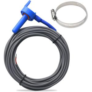 520272 Pool 7790 Temperature Sensor Thermistor Air Water Solar 20' Feet Cable for Jandy Replacement Pool/Spa (10K-ohm Sensor -Includes 2" Pipe Clamp)