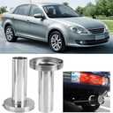 Tyenaza Car Muffler, 3.5in/4in/4.5in Universal Stainless Steel Removable Muffler Silencer Car Modification Accessories(3.5in)