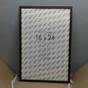 16x24 Frame, Solid Oak Wood 16x24 Poster Frame with Mat to 12x18, 24x16 Picture Frames for Wall, Natural Oak 16 x 24 Frame, (Walnut Set of 1)