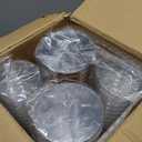 Ciaell 120PCS Gold Plastic Cups - 12Oz Heavy Duty Plastic Cup - Disposable Gold Rimmed Cups - Premium Gold Rim Cup Perfect for Wedding & Party