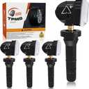 TPMS Sensor, 433 MHz Pre-Programmed TPMS Tire Pressure Sensors for Buick Enlave Lacrosse for Chevrolet Silverado Impala for Cadillac XT4 XT5 XT6 for GMC Sierra Acadia 13598773 13594222 4pcs