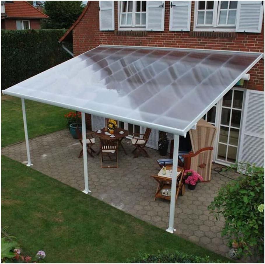 Roof Pergola Cover, Polycarbonate Panels | Rainproof Insulation | 0.7mm Thick, for Outdoor Patio Deck Greenhouse, Easy to Bend & Cut (Color: Clear, Size: 39.4" x65.6')