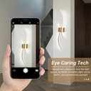CANEOE Modern Wall Sconce, 39Inch Gold LED Wall Light Fixtures,6000K Bathroom Vanity Light Fixtures Over Mirror Indoor Bedroom Wall Lamps for Living Room Hallway Sconces Lighting, 1 Pack, Hard-Wired